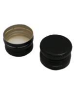 Capac aluminiu prefiletat D31.5*24 negru, cod DC18 negru