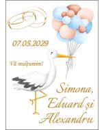 Eticheta autoadeziva/cartonata pentru sticle si borcane, cod E224