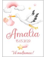 Eticheta autoadeziva/cartonata pentru sticle si borcane, cod E301