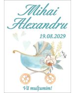 Eticheta autoadeziva/cartonata pentru sticle si borcane, cod E307