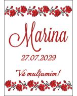 Eticheta autoadeziva/cartonata pentru sticle si borcane, cod E376