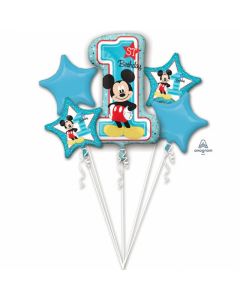 Buchet baloane folie Mickey Mouse, cod 34341