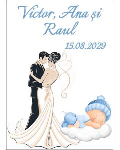 Eticheta autoadeziva/cartonata pentru sticle si borcane, cod E208