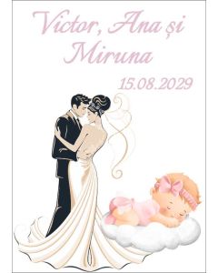 Eticheta autoadeziva/cartonata pentru sticle si borcane, cod E209