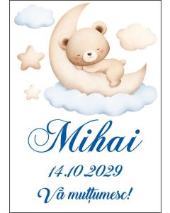 Eticheta autoadeziva/cartonata pentru sticle si borcane, cod E304