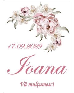 Eticheta autoadeziva/cartonata pentru sticle si borcane, cod E334