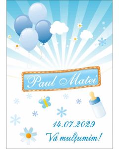 Eticheta autoadeziva/cartonata pentru sticle si borcane, cod E357