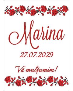 Eticheta autoadeziva/cartonata pentru sticle si borcane, cod E376