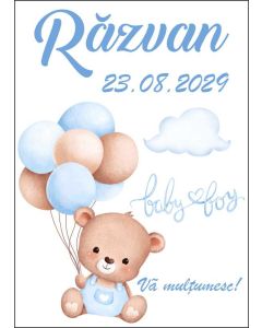 Eticheta autoadeziva/cartonata pentru sticle si borcane, cod E379