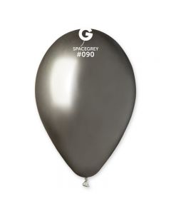 Balon latex gri lucios 33 cm, cod 120.90