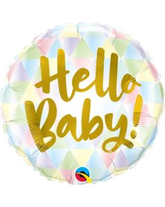 Balon folie Hello Baby, 45 cm, cod 88007