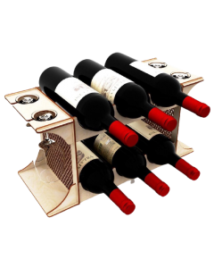 Minibar 6 sticle vin si 4 pahare, cod LTAV16