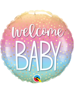 Balon folie Welcome Baby, 45 cm, cod Q23928