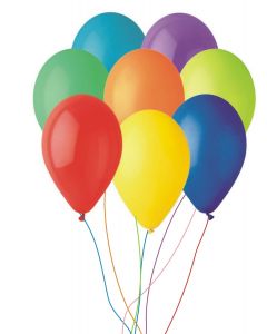 Balon neinscriptionat din latex cu heliu, cod BLA01