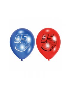 Baloane latex Cars 23 cm 6 buc, cod 999228