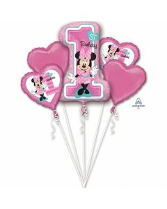 Buchet baloane folie Minnie Mouse, cod 34379