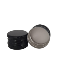 Capac aluminiu prefiletat D25*17 negru, cod DC14 negru